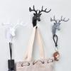 Wall Hanging Hook Vintage Deer Head Antlers for Hanging Clothes Hat Scarf Key Deer Horns Hanger Rack Wall Decoration