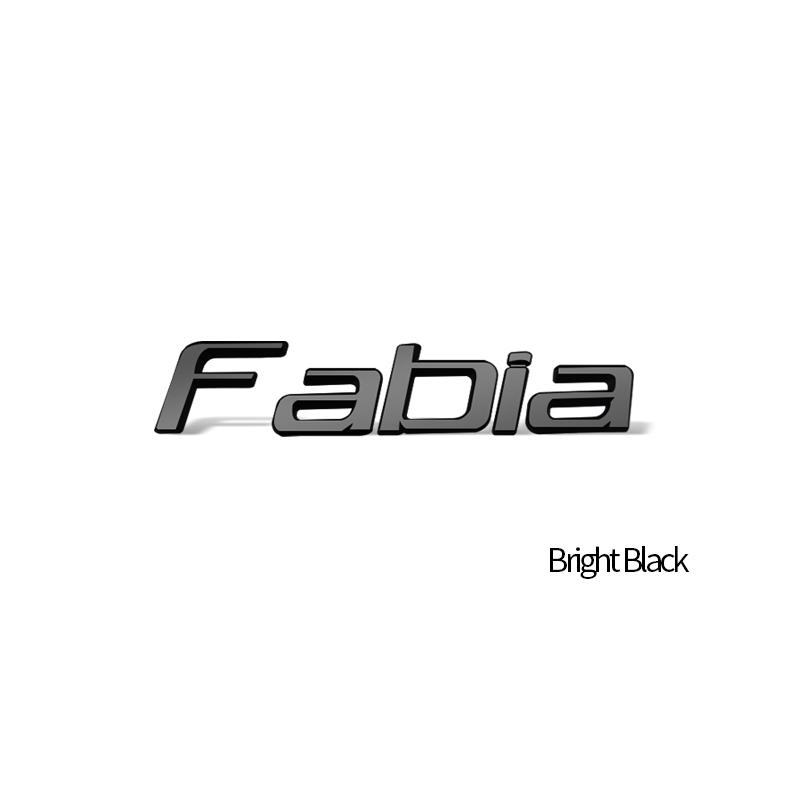 MBOF6 Car-Styling Metal Emblem Bright Black Badge For Skoda Laurin & Klement 4x4 Yeti Octavia Superb Fabia Kamiq Karoq Kodiaq Rapid