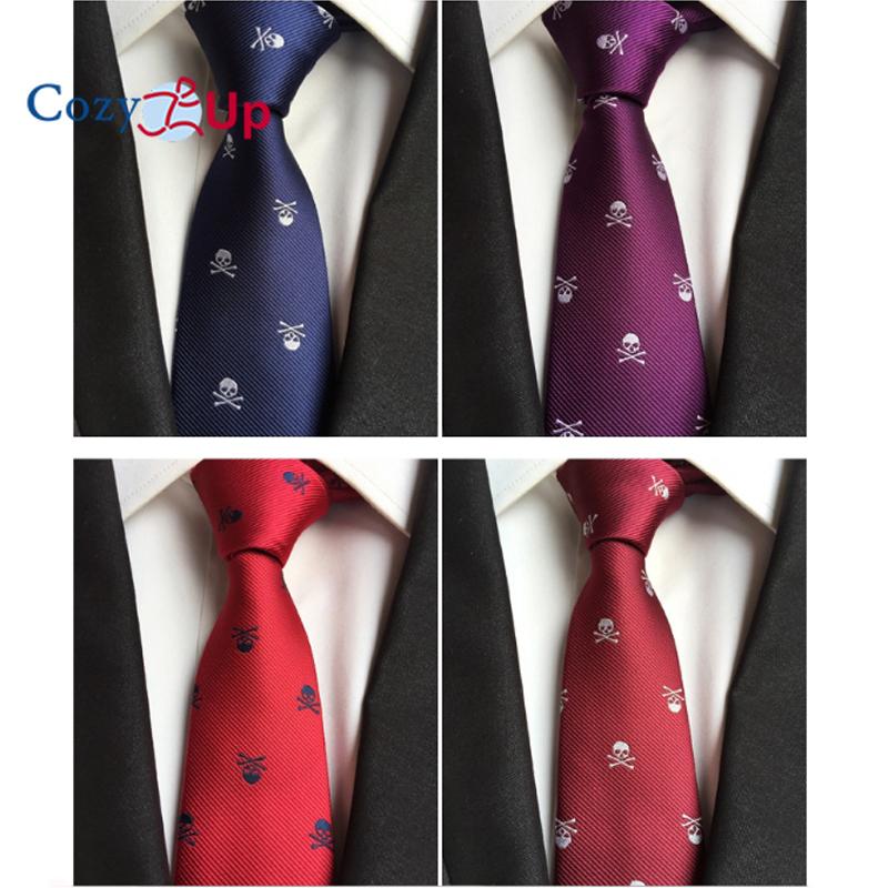 Галстук с головой черепа для мужчин на Хэллоуин