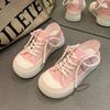 Fashion Cute Big Head Canvas Shoes Spring Women Sneakers Two Wear Thick Bottom Board Shoes Retro Students Tennis Sport Shoes Zapatillas