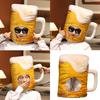 Party Beer Mug Hat for Adult Kids Winter Warm Cup Headgear Hat Outdoor Photo Props Hat Holiday Celebration Costume Hat