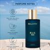Bella Vita Luxury B.L.U Man Eau De Parfum, Premium Long Lasting Fresh, Refreshing & Energising Fragrance Perfume EDP for Men, 100 Ml