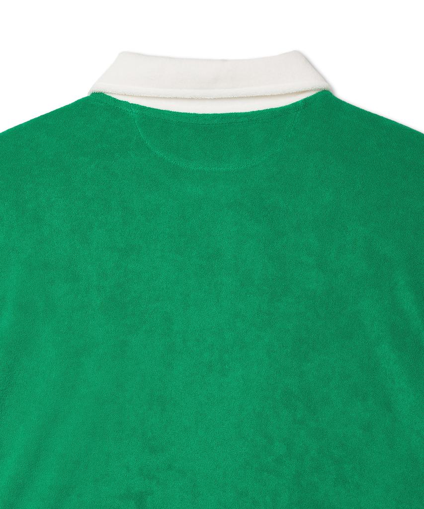 POLO RALPH LAUREN W Crop Terry Rugby Shirt - Green