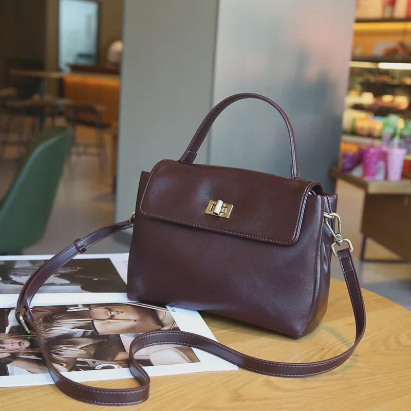 Женские сумки через плечо из натуральной кожи 2024 года: Стильные, высококачественные сумки-мессенджеры и дамские сумки