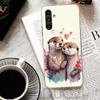 Милый Мультяшный Чехол для Телефона с Выдрой Для Samsung A17 A16 A26 A36 A56 A15 A14 A13 A55 A54 A53 A35 A34 A33 A25 A24 A23 A05S A04S A