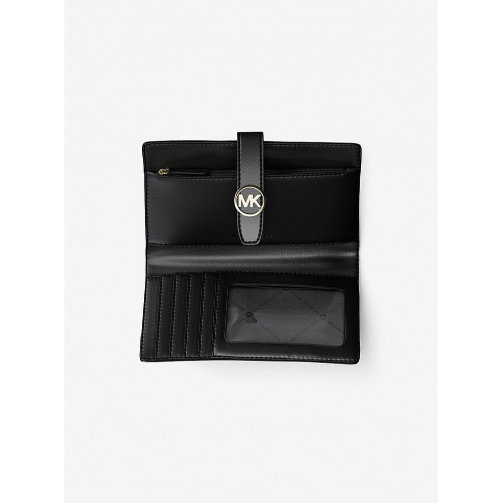 Michael Kors Кошелек из сафьяновой кожи Greenwich, средний 35t5ggrf8l1, черный