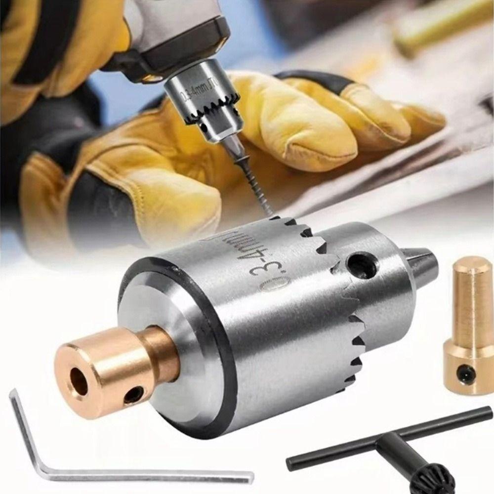 4Pcs/Set Connecting Rod Drill Chuck Adaptor Electric Drill Chuck  Micro Motor Drill