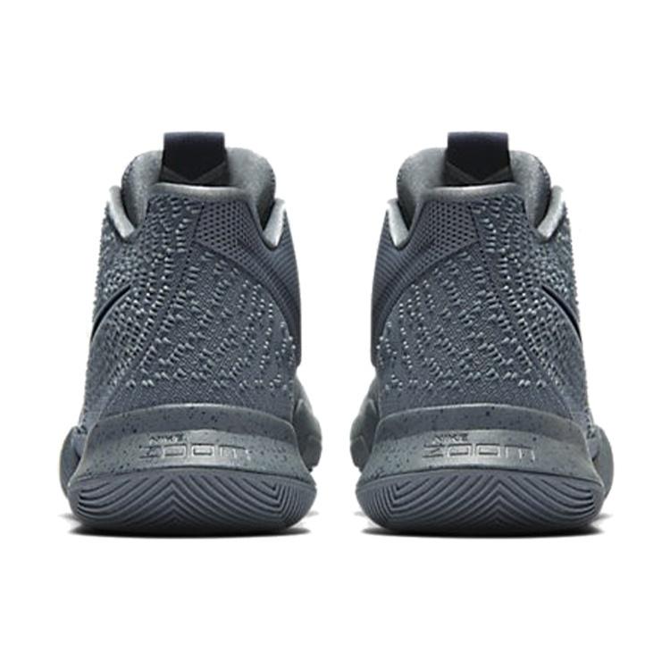 Nike Kyrie 3 Cool Grey Cushioning Slip Resistant Cushioning Slip Resistant Mid top Performance Basketball Shoes Men's 852395-001