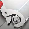 1 Aluminum Alloy and Stainless Steel Adjustable Wrench, Multi-function Double-ended Pipe Pliers, Non-power Hand Tools for Indoor and Outdoor Repairs