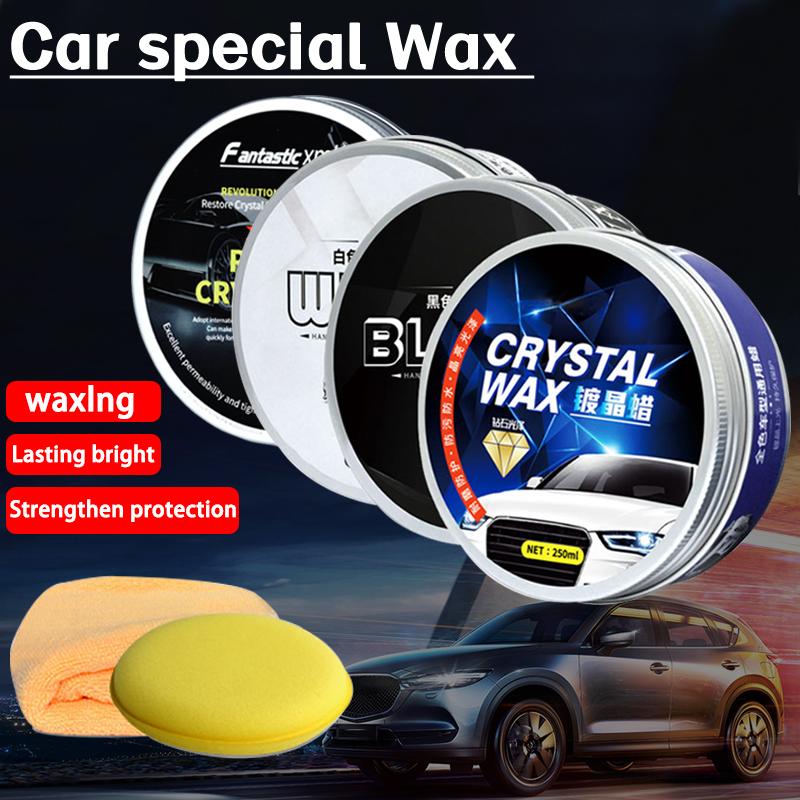 250ml Car Wax Crystal Plating Set Car Polish Hard Glossy Layer Covering Paint Surface Coating Formula Waterproof Film Polish