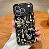 Чехол с цветочным узором для iPhone 17 Pro Max Чехол iPhone 16 Pro Max 15 14 13 16E 17E Магнитный Для Magsafe Гибридный Матовый Чехол