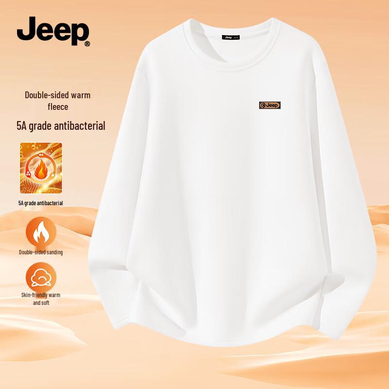 Jeep Мужская термофутболка с длинным рукавом и флисовой подкладкой
