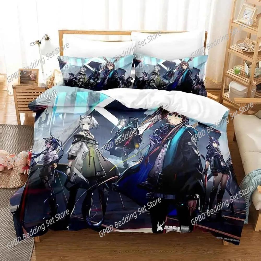 Comforter 3D Printing Game Arknights Bedding Set Bedroom Soft Modern S Comefortable Kids And