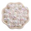 50PCS 8mm Imitation Pearl Beads Imitation Pearl AB Round DIY Loose Beads For Necklace Bracelets Jewelry Accessories Manual Accessories