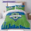 The Seattle Sounders FC Pattern Bedding Set Quilt Cover Pillowcase Home Decor Gift (1 * duvet cover + 2 * pillowcase, without core)