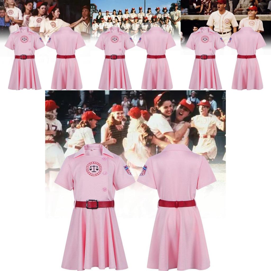 Стильный набор бейсбольной формы для девочек с дизайном Red Pink Alliance