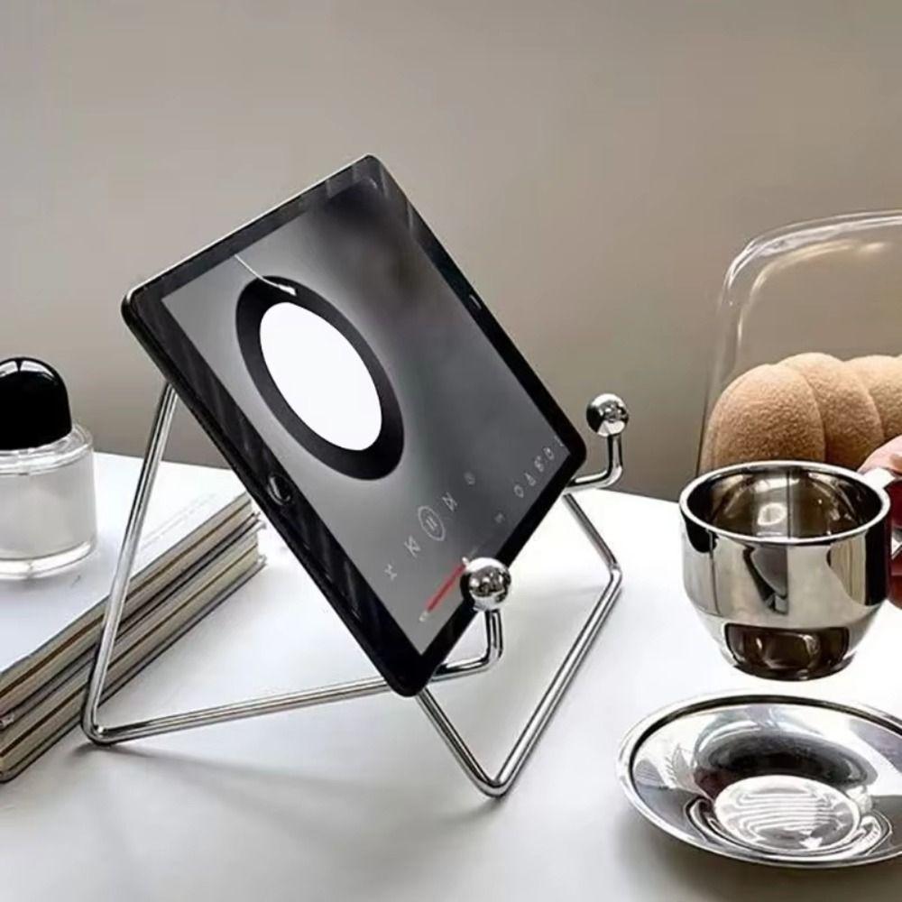 Silver Tablet Stand Metal Lazy Support Frame Creative Phone Support