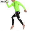 Cycling Sets WOSAWE Mens Cycling Long Sleeve Jersey Gel Padded Pants Outfits