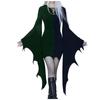 Women's Fashion Gothic Punk Patchwork Colour Wide Sleeve Strappy Dresses