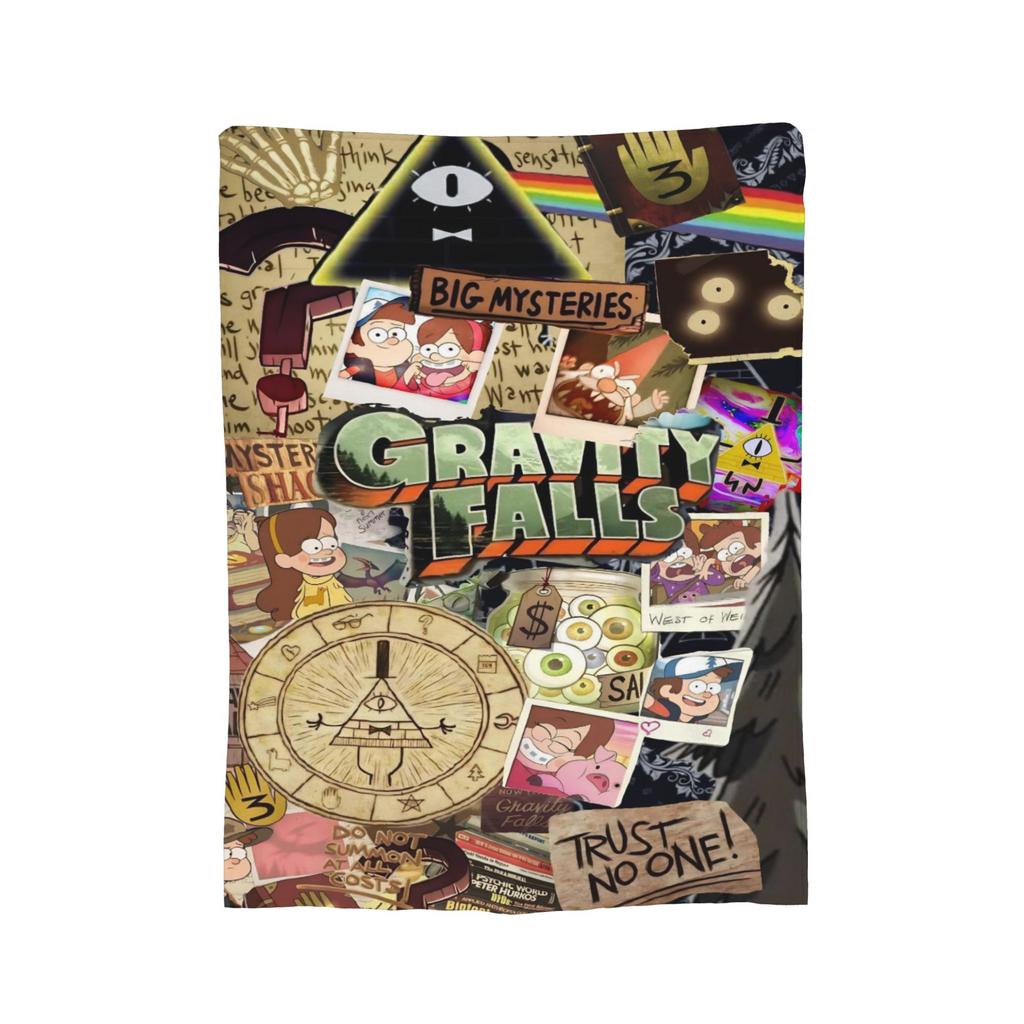 Bill Cipher Gravitys Falls blanket Velvet Textile Decor Portable Warm Throw blanket for Bed Office Bedding Throws