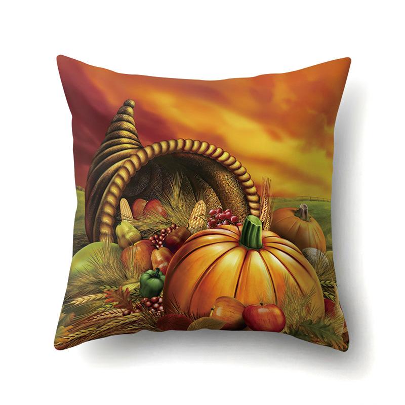 Halloween Pillowcase Car Waist Pillow Pumpkin Sofa Cushion Cover Office Home Living Room Pillowcase
