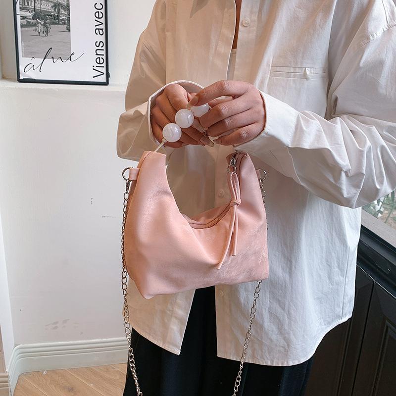 Маленькая сумка Высококачественная сумка-сумка с жемчугом Женская новая мини-сумка на одно плечо с цепочкой Кроссбоди Маленькая сумка-пельмени