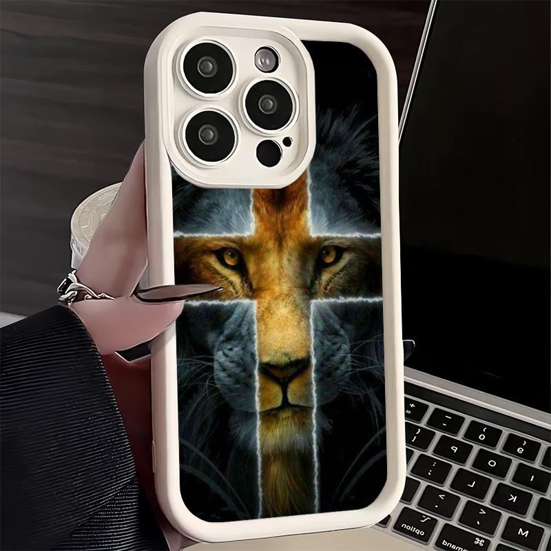 Чехол для телефона iPhone 17 Air 16E 15 16 Pro Max Бог Иисус Молитва Крест Библия Чехол 14 Plus 13 12 Mini Мягкий Силиконовый Fundas