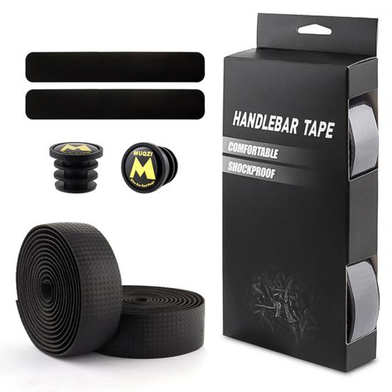 1 Set Bike Handlebar Strap Shock-absorbing Sweat-absorbing Non-slip Buffering Mountain Bike Handle Wrap Cycling Accessories