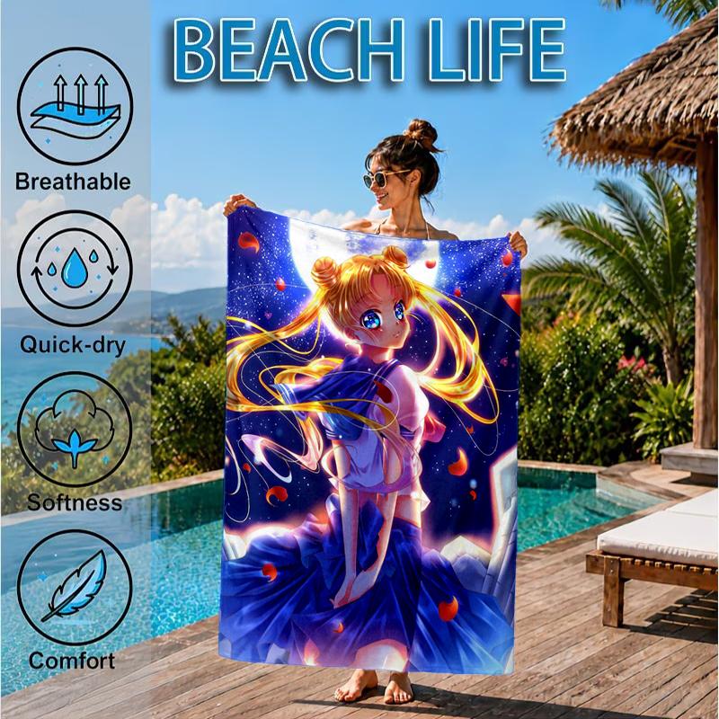 Moonlit Dance Of Love Beach Towel, Microfiber Beach Towel, Perfect For Pool, Beach, Travel, Home Decor Beach Party Fan gifts