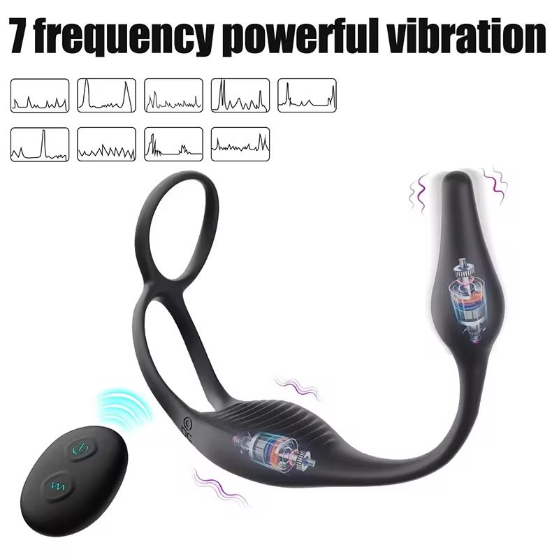 Vibrator Adult Sex Toys Prostate Massager Wireless Remote Control Cock Ring Butt Plug Anal Dilator Delay Rings for Couples