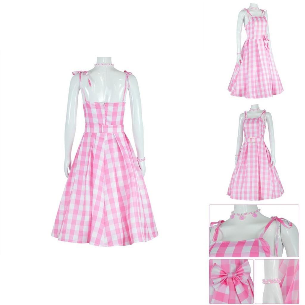 2023 Summer Season Barbie Cosplay Dress With Tight Polyester Fabric