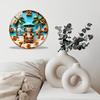 30x30cm Round Glass Wall Clock that is a Must-Have for Modern Home Staging