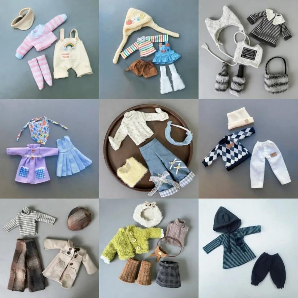 1/6 Doll Clothes Set 30cm Fashion Cute Outfits - Soft Hat+ Top+Skirt Stylish Clothing for 30cm Dolls Accessories (Only Clothes)