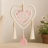 Dream Catcher Pink Double Heart Feather Free
