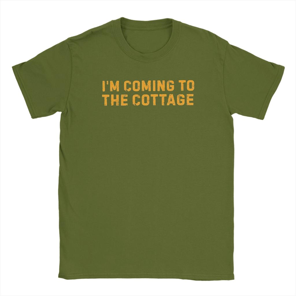 Oversized TShirt Beach IM Coming To The Cottage Funny Saying Novelty T Shirts Heated Rivalry Pure Cotton Tee Shirt Top Tees