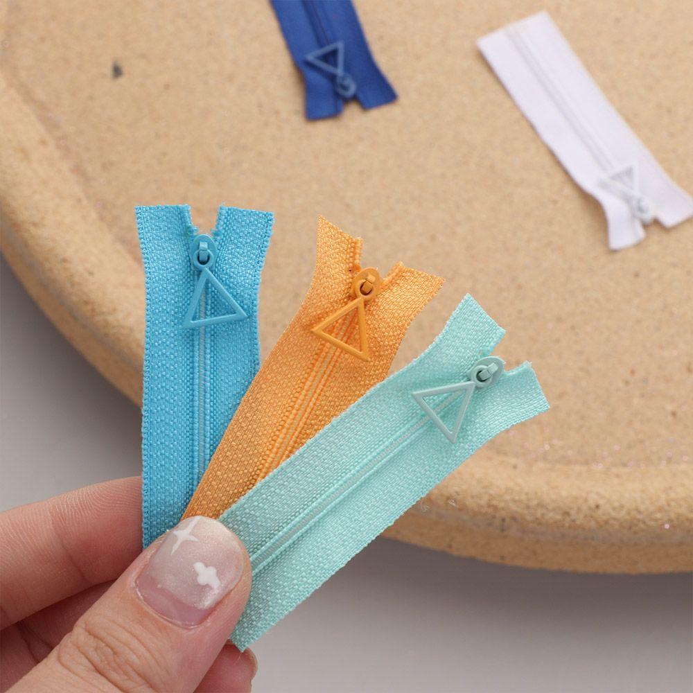 Triangle Head Mini Zipper Handmade Sewing Scrapbooking Garment Applique Doll Clothing Zippers