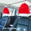 Автомобильная красная наволочка Удобная Портативная Чехол для подушки в виде рождественской шапки Красивая Утолщенная Рождественские подарки Рождество для декора салона автомобиля Новый реквизит(1 шт)