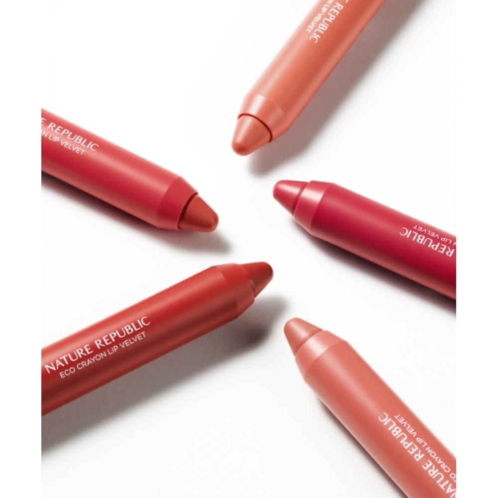 Nature Republic Карандаш для губ Biflower Crayon Lip Velvet