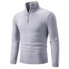 Autumn And Winter Men'S Stand-Up Collar Slim-Fit Sweater Bottoming Shirt Solid Color Casual Turtleneck Sweater Men'S
