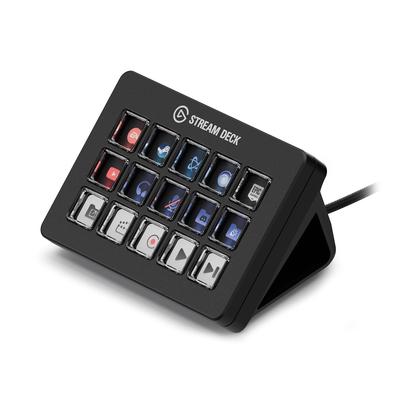 Elgato Контроллер рабочего процесса Stream Deck Scissor с настраиваемыми макро-клавишами для и больше с Windows 10 и macOS 13 и клавишами OBS, Twitch, Discord,