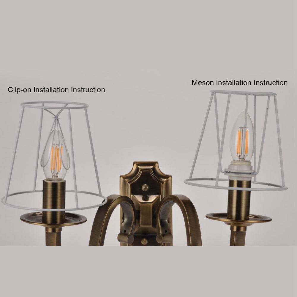 2PCS Clip On Design Lamp Cover 5.5 inch Height Small Lamp Shades Simple Lampshade Floor Lamp
