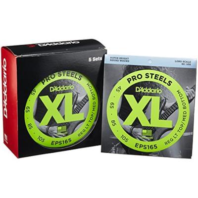 D'Addario Daddario Струны для бас-гитары Pro Steel Long Scale .045-.105 EPS165 x 5 Комплектов [Официальный импорт]