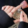 Винтажное кольцо-цветок из розового золота с открытой короной в принцессном стиле, нишевый дизайн, кольцо-сокровище красного цвета с высокой индивидуальностью