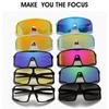 Fashionable Cycling Sunglasses With Large Frame Uv400 Ultraviolet Light Bicycle Riding Driving Glasses Cycling Glasses