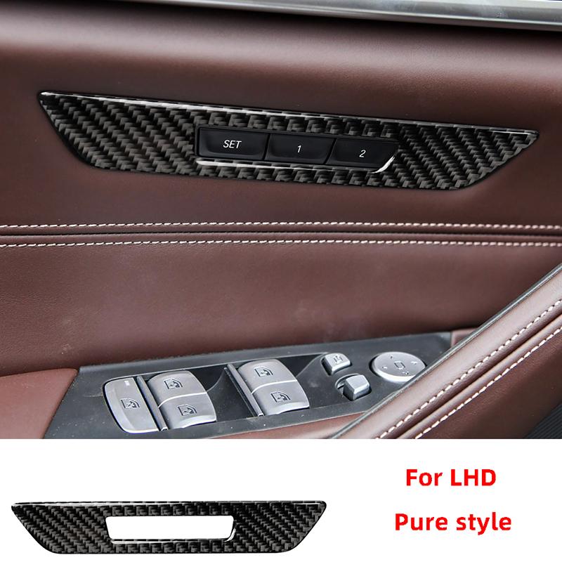 Углеродное волокно, регулировка сиденья, панель переключателей, украшения, автомобильные наклейки для BMW Series 5 528Li 530Li 540Li G30 G38, интерьер