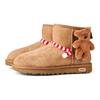 UGG Зимние вместе Янтарная овчина Термостойкие Устойчивые к истиранию Термостойкие Устойчивые к истиранию Короткие зимние ботинки Женские 1016222-CHE(Команда189-)
