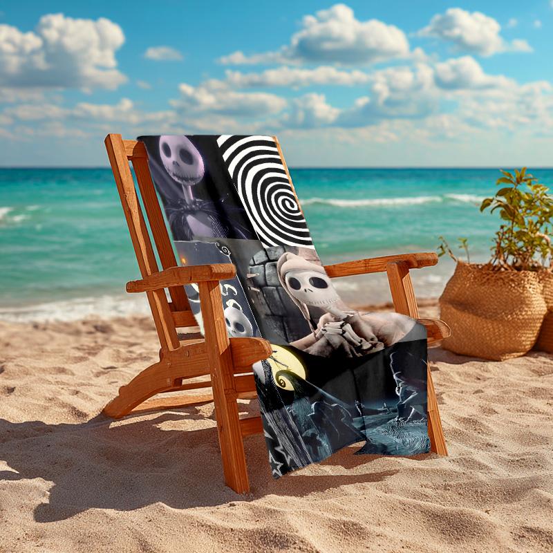 1pc Nightmare Before Christmas Microfiber Beach Towels Quick Dry Towel Sand Beach Towels Pool for Travel Swim Pool. S729011