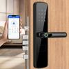 New Design Waterproof Wifi Tuya TTlock APP Remote Control Electric Digital Fingerprint Smart Door Handle Locks for Front Door