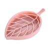 1pc Leaf-Shaped Soap Dish 2 Layers Drain Soap Box Bathroom Dish Plate Case Home Shower Soap Holder Bathroom Accessories