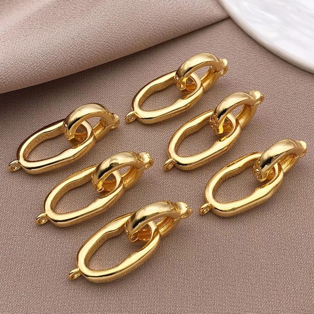 3pcs DIY Necklace Clasp Copper Handmade Necklace Clasp Jewelry Connector Buckle Jewelry Making